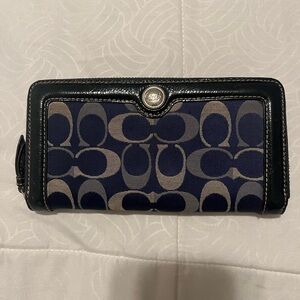 Coach Black and Blue Wallet